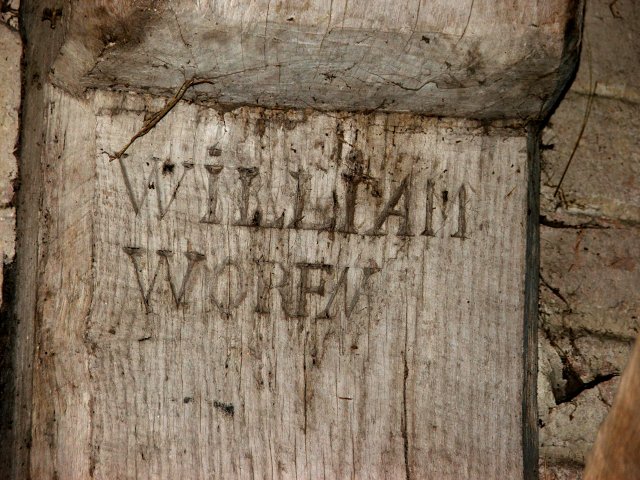 Beam engraved 'WILLIAM WORF'