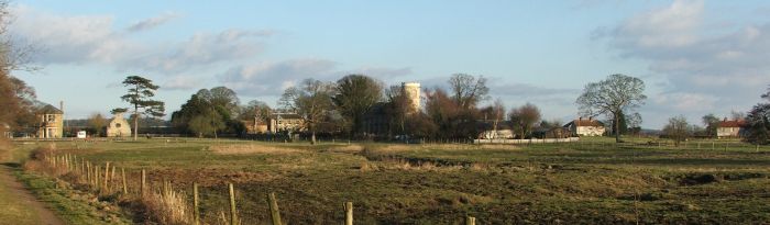 From Abbey Farm (Left) to Water Lane (Right), taken from south of Fen Close on 8 February 2006